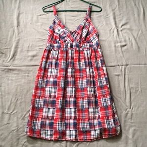 Plaid patchwork dress size 8